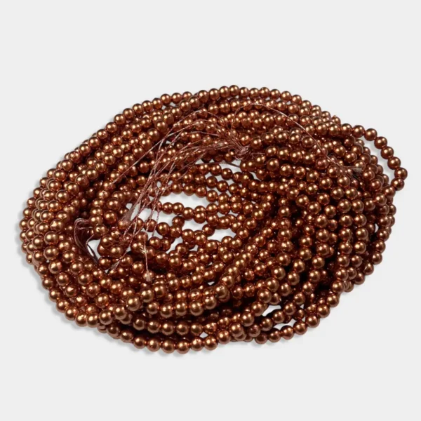 4mm Copper Beads Bunch 12 line Round Shape - A1 quality