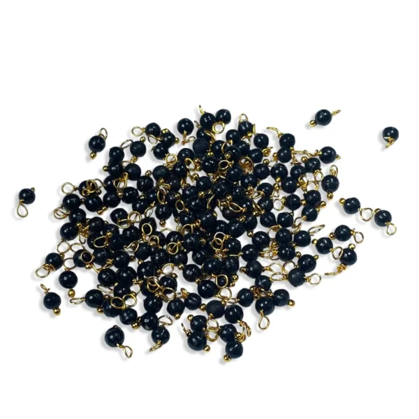Black Color Pearl Loreal Beads 4mm (10grams)