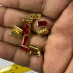 Rectangle Clip Kundan Stone Stitchable (Size: 10mm x 5mm) - Pack of 1pc - Image 3