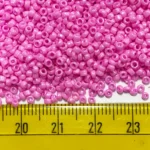 Opaque Seed Beads in Pink Color 2mm (25grams) - Image 3