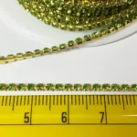 Stone Chain - Light Green Color Size No.14PP (1Meter) - Image 2