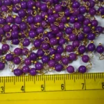 Violet Color Pearl Loreal Beads 4mm (10grams) - Image 3