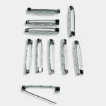 Silver 3-Hole Brooch Clasps for Jewellery Making (Pack of 10 Pieces)