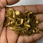 Antique Gold Colour 2 Hole Leaf Shape Sequins Size 8×5 mm - 10grams - Image 2