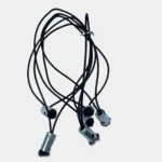 Black Phone Charm Strings 5cm - Pack of 6 straps