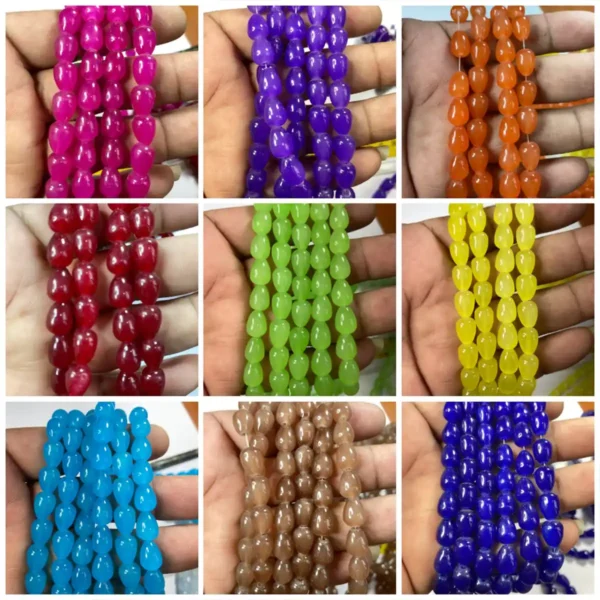 Crystal Drop Shape Beads 10x8MM Pack of 1 line