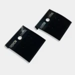 Earring Plastic Cards - Black Color Velvet Earring Display Cards 4cm (Pack of 6Pieces)