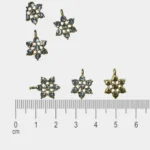 Flower Shape Pendants White Color 12MM Model No.689 - (1Piece) - Image 3