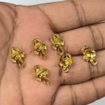 God Ganesh Metal Gold Plated Charms for Jewellery Bracelet Making and Crafts Work 1pc - Image 2