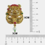 Gold Lakshmi pendant with beads Model No.345 Pack of 1 Piece - Image 3