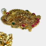 Gold Lakshmi pendant with beads Model No.345 Pack of 1 Piece - Image 4