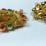 Gold Lakshmi pendant with beads Model No.346 Pack of 1 Piece - Image 4