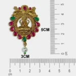 Gold Lakshmi pendant with beads Model No.346 Pack of 1 Piece - Image 2