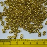 Golden Color Ghungroo Beads – 4 mm (Pack of 10 Grams) Plastic - Image 2
