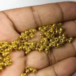 Golden Color Ghungroo Beads – 4 mm (Pack of 10 Grams) Plastic - Image 3