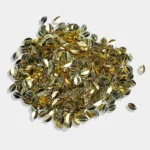 Golden Colour 2 Hole Leaf Shape Sequins Size 8×5 mm - 10grams