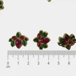 Lotus Shape Pendants Rose and Green Color Stone Model No.688 (1Piece) - Image 3
