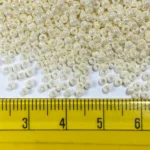 Opaque Seed Beads in Half White Color 2mm (25grams) - Image 3