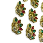 Peacock Shape Pendants Rose and Green Color Stone Model No.693 - (1Piece) - Image 3