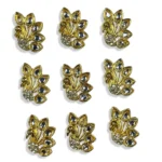 Peacock Shape Pendants White Color Stone Model No.691 - (1Piece)