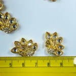 Peacock Shape Pendants White Color Stone Model No.691 - (1Piece) - Image 4