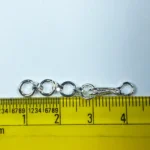 Silver Color Kadi Connector Hook Brass Clasp With Extender Chain (5 Pieces) - Image 3