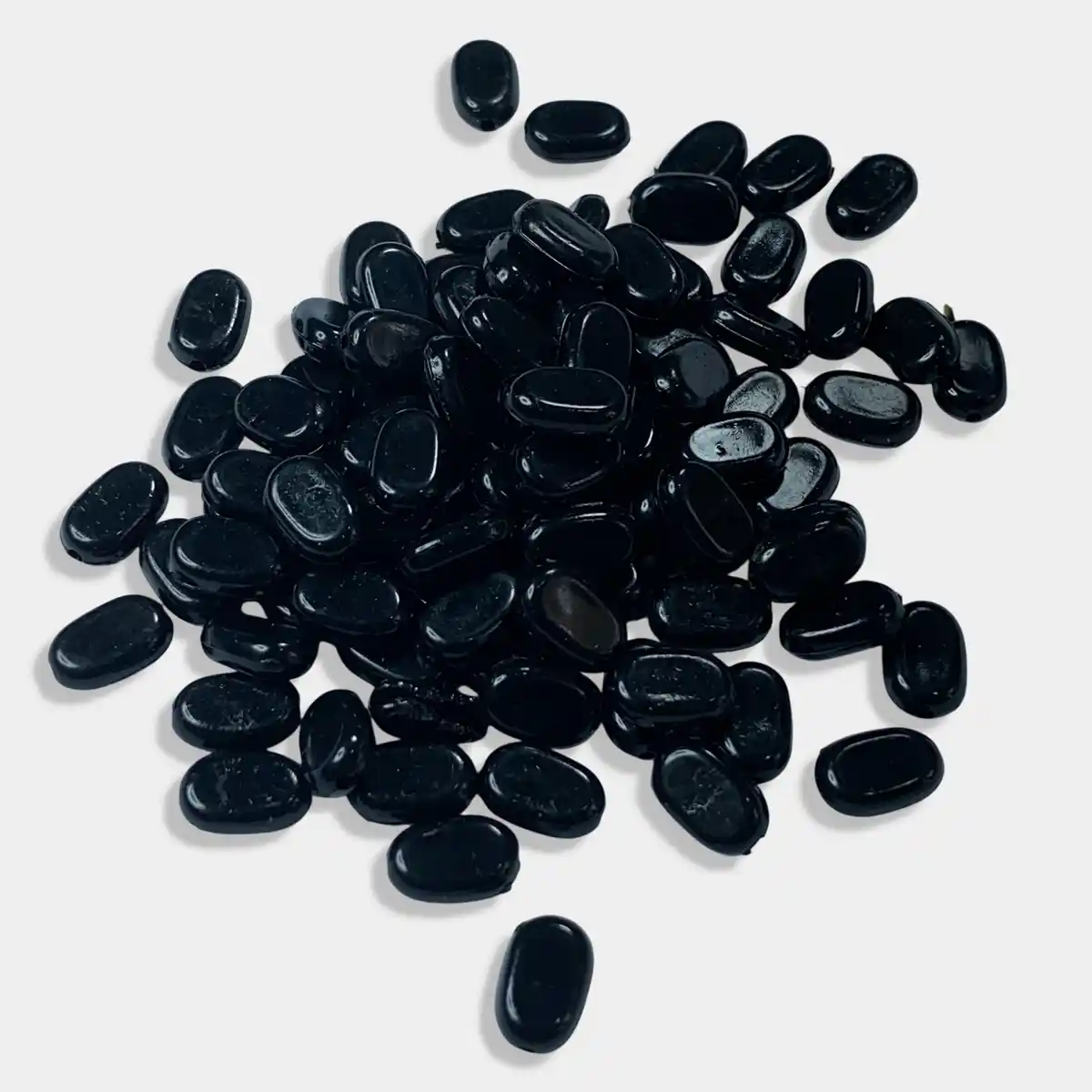 Tablet Bead Oval Shape Black Color (20grams) Size 10-7-4mm 1 Tablet Bead Oval Shape Black Color (20grams) Size 10-7-4mm - Image 1
