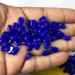Tablet Bead Oval Shape Blue Color (20grams) Size 10-7-4mm - Image 2