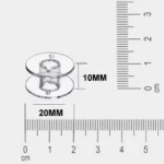 Transparent Plastic Bobbins for Domestic Sewing Machine - Pack of 6 Pieces - Image 2