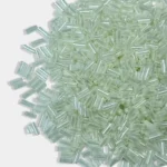 Cut Beads or Tube Beads (4mm) Half White Color (25Grams)