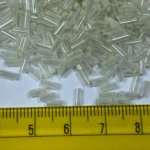 Cut Beads or Tube Beads (4mm) Half White Color (25Grams) - Image 3