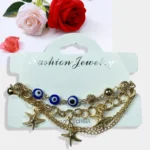 Fancy golden chain Multilayer bracelet (Model No: MJ6738)