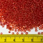 Glass Seed or Sugar Beads 2mm Color Bright Orange (25grams) - Image 3