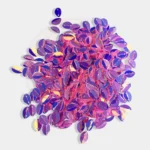 Shiny Leaf Sequins or Chamki 2 Side Hole (8mmx5mm) - Pack of 10 grams - Image 2