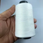 White Sewing Thread Cone Overlock 2 Ply Poly - Pack of 1 Cone - Image 2