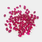 Hanging Beads Oval Shape Readymade Hook (8mmx6mm) Glassy Rose Color
