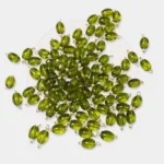 Hanging Beads Oval Shape Readymade Hook (8mmx6mm) Olive Green Color