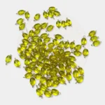 Hanging Beads Oval Shape Readymade Hook (8mmx6mm) Yellow Color