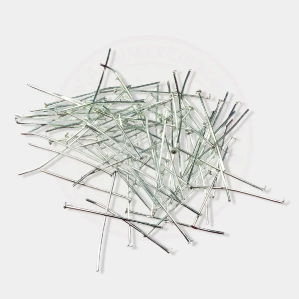 Head Pin Silver Color 30mm (10grams) for Jewelry Making