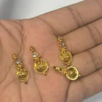 Lakshmi Pendant with White Stones (25x12mm) – Pack of 1 Piece - Image 2