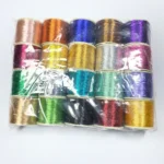 Multi Color Zari Thread Combo Pack of 20 reels - Image 2