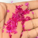 Tube Beads or Salli Buggle Beads 4mm Rose Color - Pack of 25 Grams - Image 2
