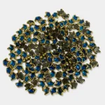 Glass Crown Shape Kundan Stone Sky Blue Color (15grams)