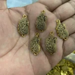 Gold Peacock Charms (Model: AM171612) Pack of 5 Piece