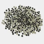 Kundan Stone Framed Eye Shape 4mm White Color Silver Base (20grams)