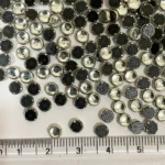 Kundan Stone Framed Round Shape 4mm White Color Silver Base (20grams) - Image 2