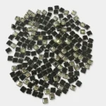 Kundan Stone Framed Square Shape 4mm White Color Silver Base (20grams)