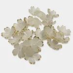 Transparent Flower with Gold Border Pack of 10 grams