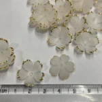 Transparent Flower with Gold Border Pack of 10 grams - Image 3