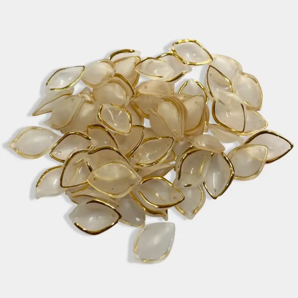 Transparent Petal with Gold Border Pack of 10 grams